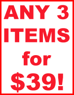 Any 3 Items for $30!